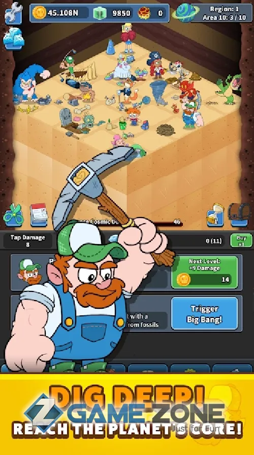 صورة من لعبة Tap Tap Dig 2: Idle Mine Sim