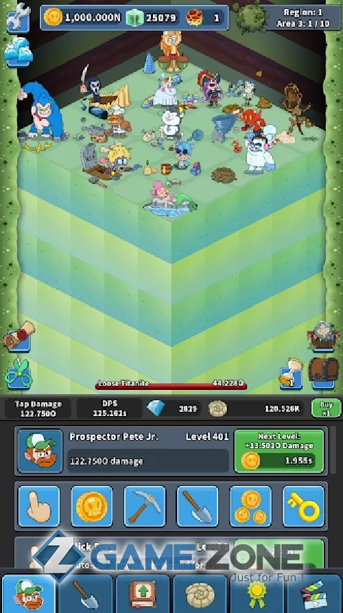 صورة من لعبة Tap Tap Dig 2: Idle Mine Sim