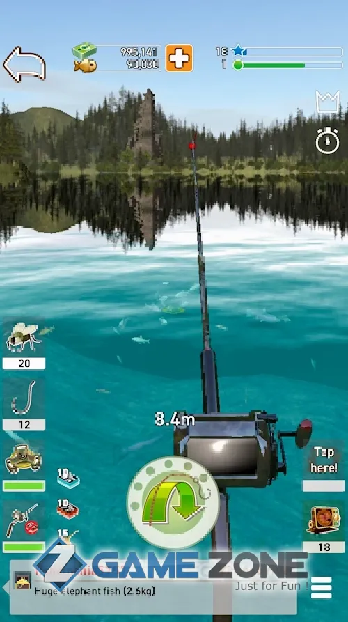 صورة من لعبة The Fishing Club 3D