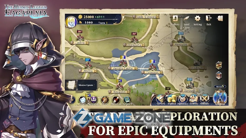 صورة من لعبة The Heroic Legend of Eagarlnia
