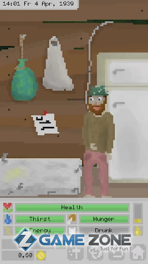 صورة من لعبة The Hobo Idle Clicker