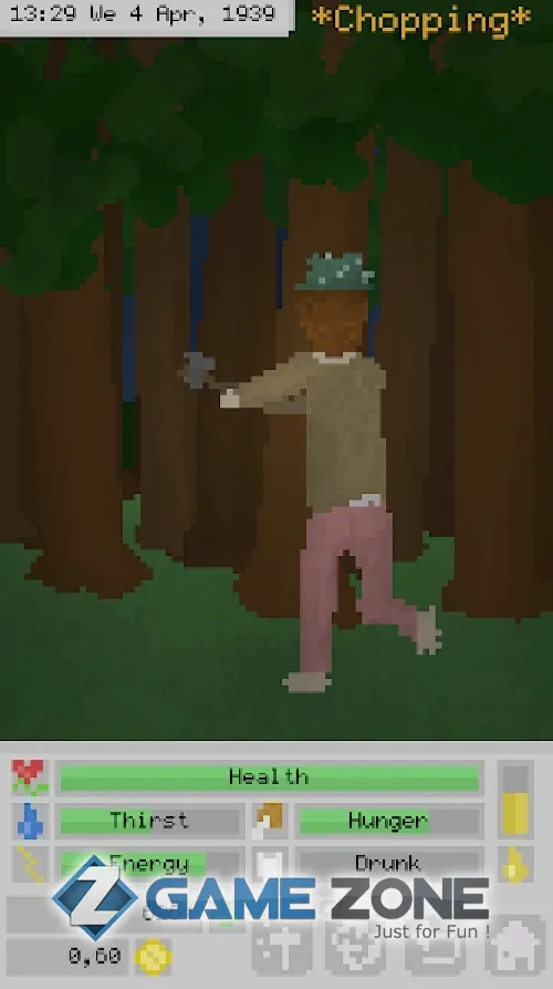 صورة من لعبة The Hobo Idle Clicker