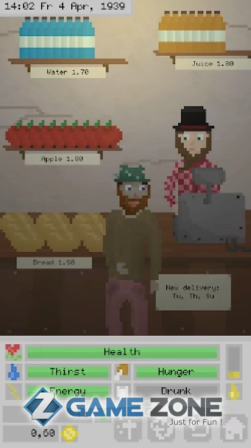 صورة من لعبة The Hobo Idle Clicker