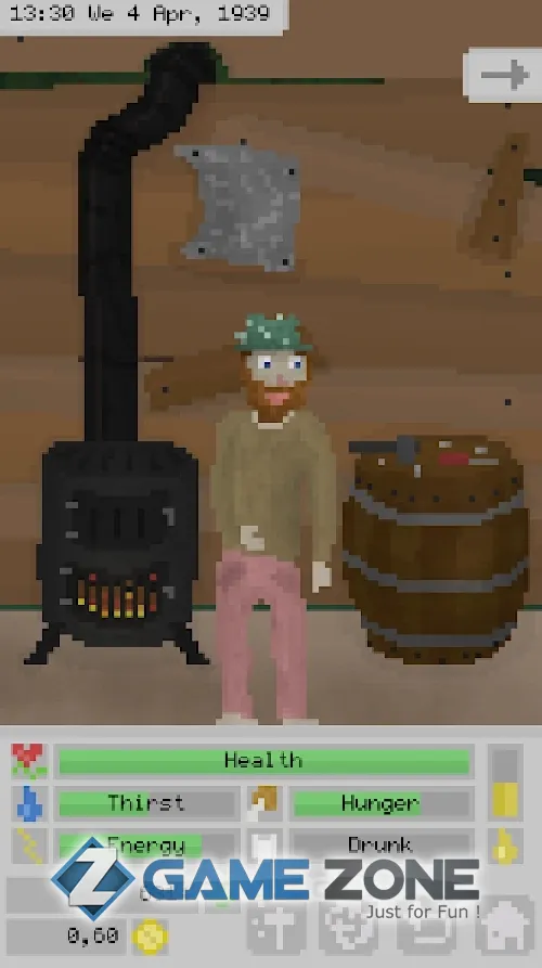 صورة من لعبة The Hobo Idle Clicker