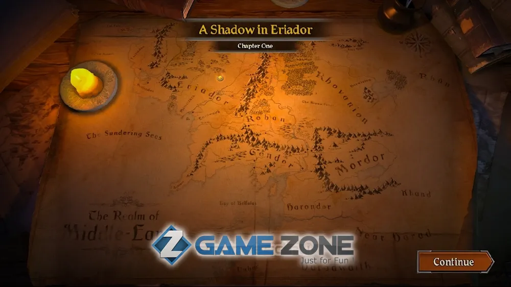 صورة من لعبة The Lord of the Rings Journeys in Middleearth