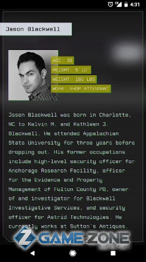 صورة من لعبة The Vigil Files: Case 1