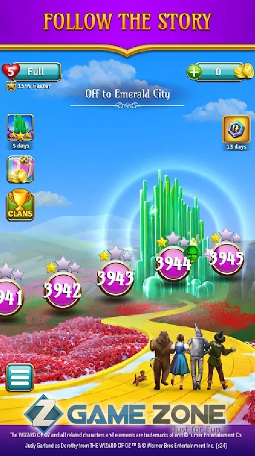 صورة من لعبة The Wizard of Oz Magic Match 3 [Много жизней]