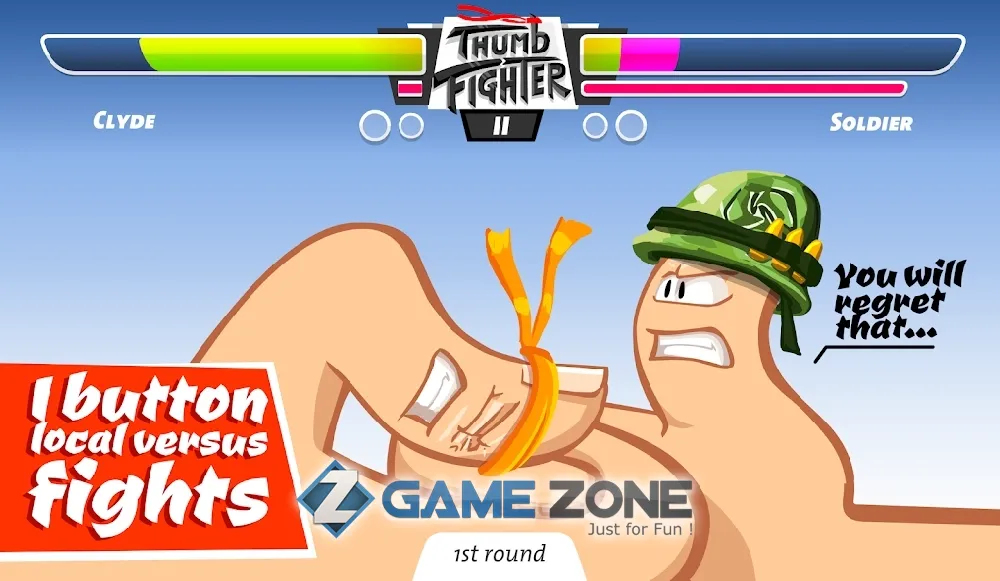 صورة من لعبة Thumb Fighter [Много денег]
