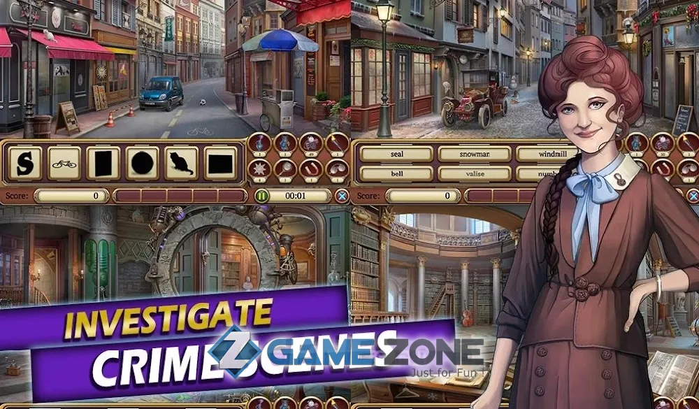 صورة من لعبة Time Crimes Case Free Hidden Object Mystery Game [Mod Diamonds]