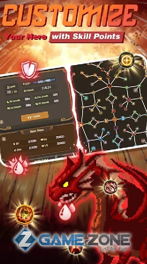 صورة من لعبة Tiny Pixel Knight Idle RPG Adventure Tales
