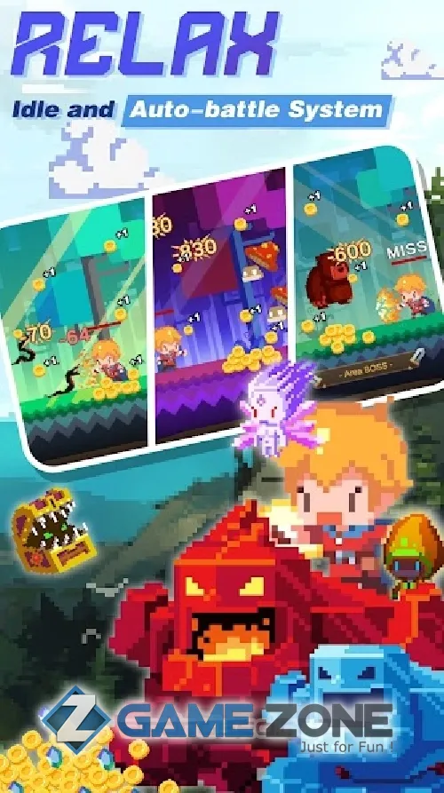 صورة من لعبة Tiny Pixel Knight Idle RPG Adventure Tales