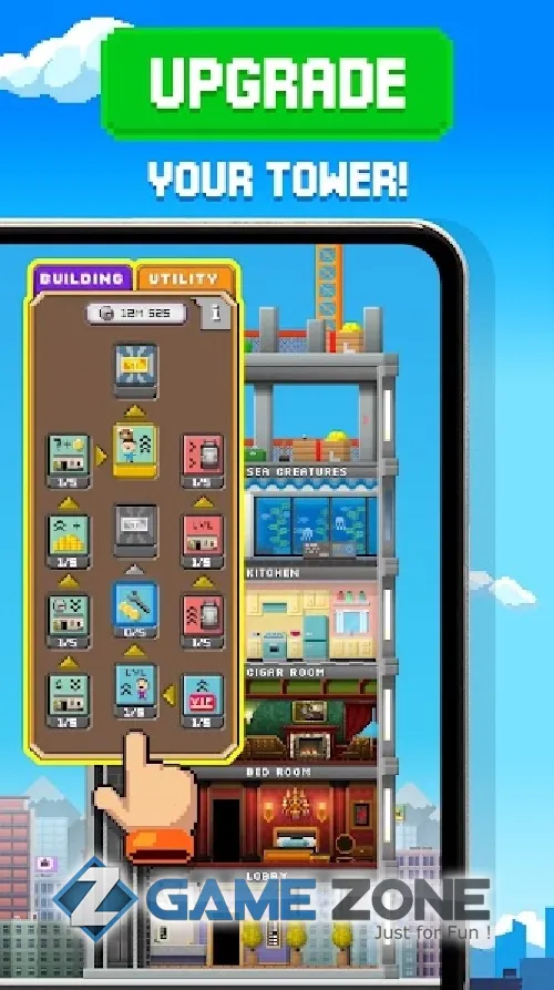 صورة من لعبة Tiny Tower