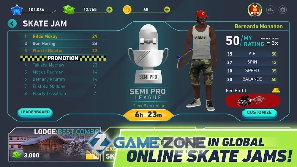 صورة من لعبة Tony Hawks Skate Jam