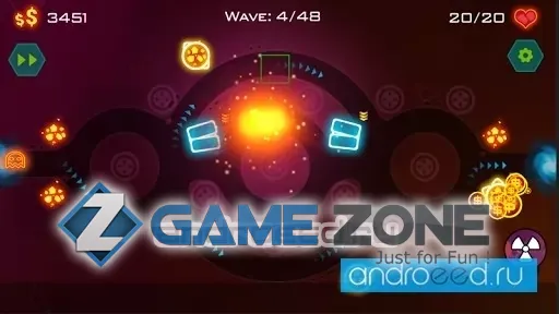 صورة من لعبة Tower Defense: Geometry War [Много денег]