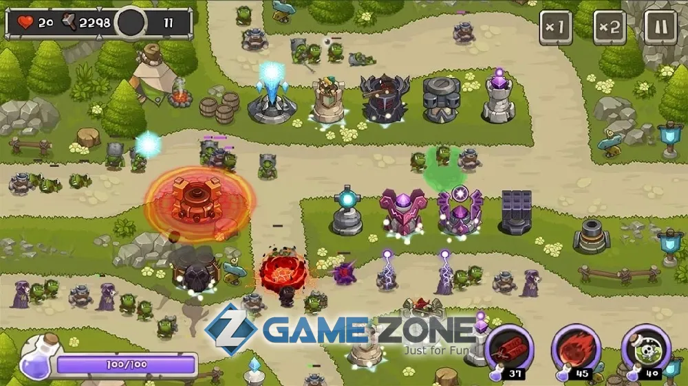 صورة من لعبة Tower Defense King [Много денег]