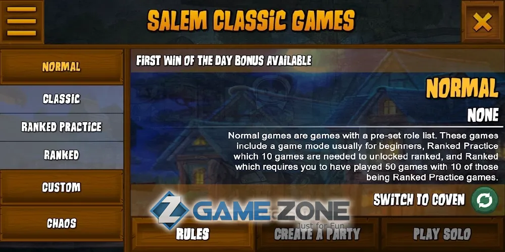 صورة من لعبة Town of Salem - The Coven