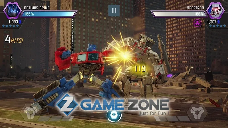 صورة من لعبة TRANSFORMERS Forged to Fight