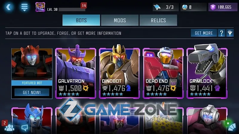 صورة من لعبة TRANSFORMERS Forged to Fight