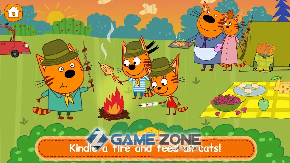 صورة من لعبة Три Кота Пикник: Игры для Детей и Мультики от СТС [Unlocked]