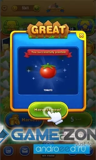 صورة من لعبة Tripeaks Solitaire Farm game [Mod Money/Adfree]