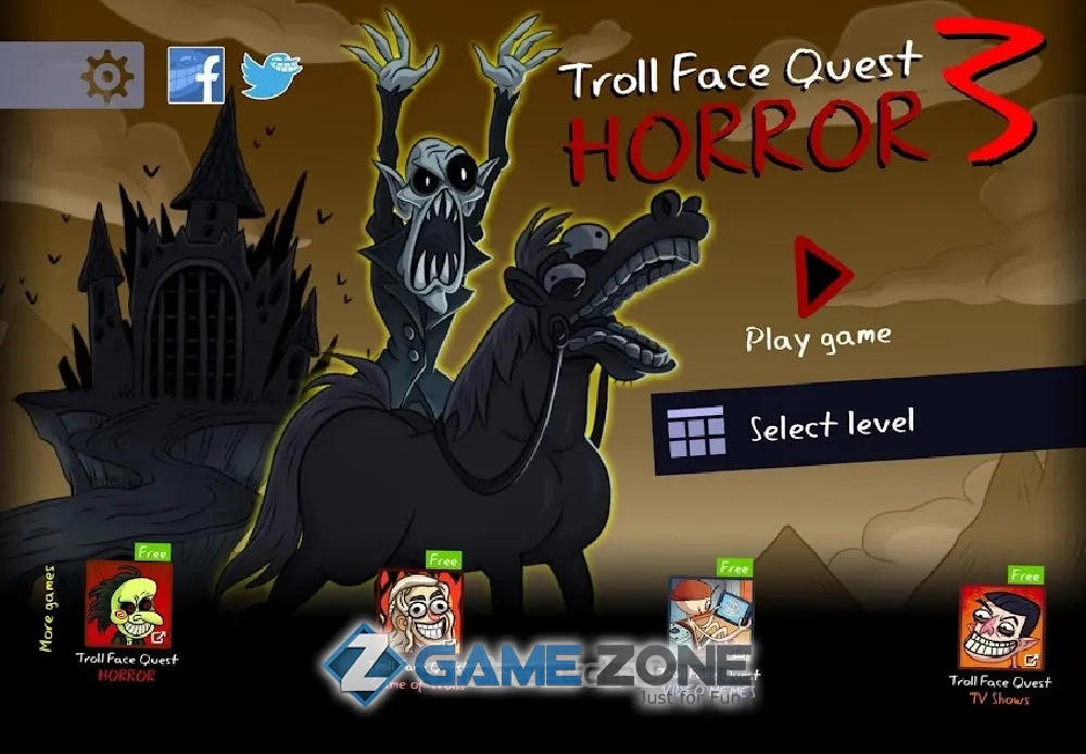 صورة من لعبة Troll Face Quest: Horror 3