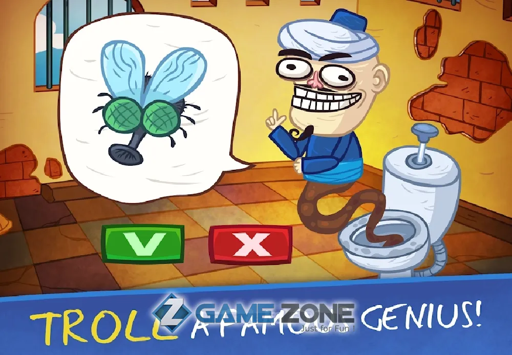 صورة من لعبة Troll Face Quest Video Games 2 [Неограниченные подсказки]