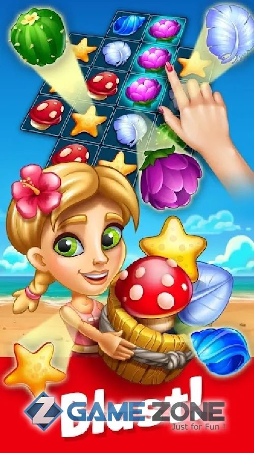 صورة من لعبة Tropic Trouble Match 3 Builder
