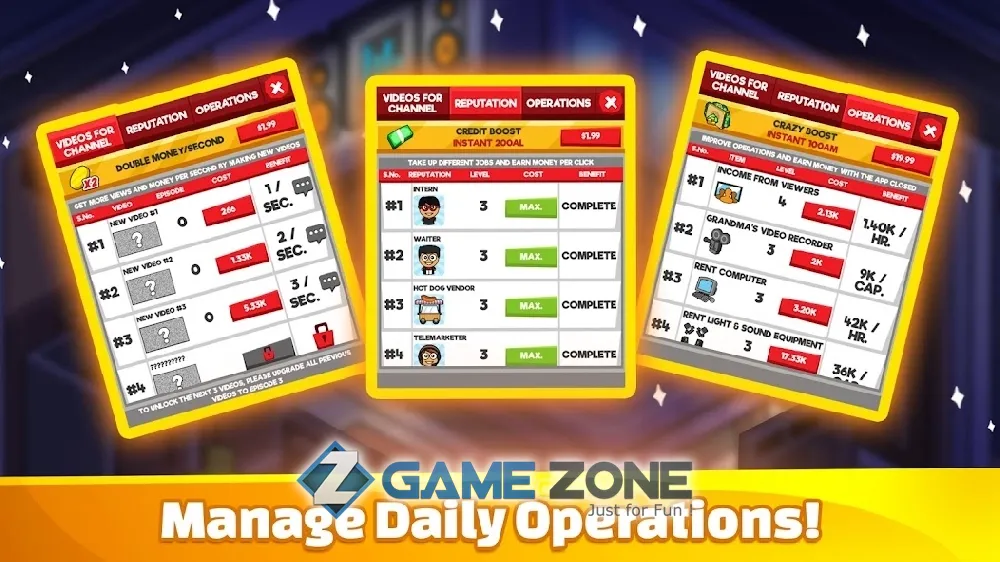 صورة من لعبة Tube Tycoon - Tubers Simulator Idle Clicker Game