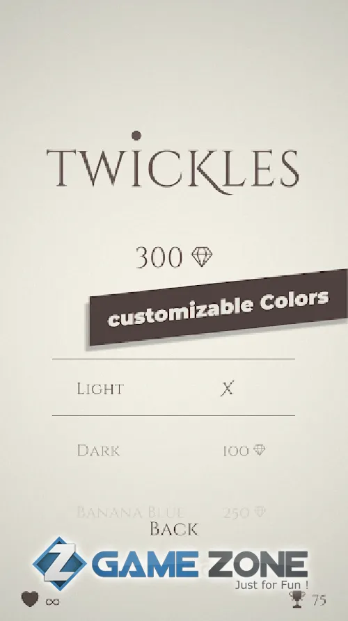 صورة من لعبة Twickles