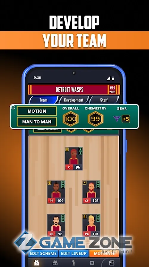 صورة من لعبة Ultimate Basketball General Manager Sport Sim