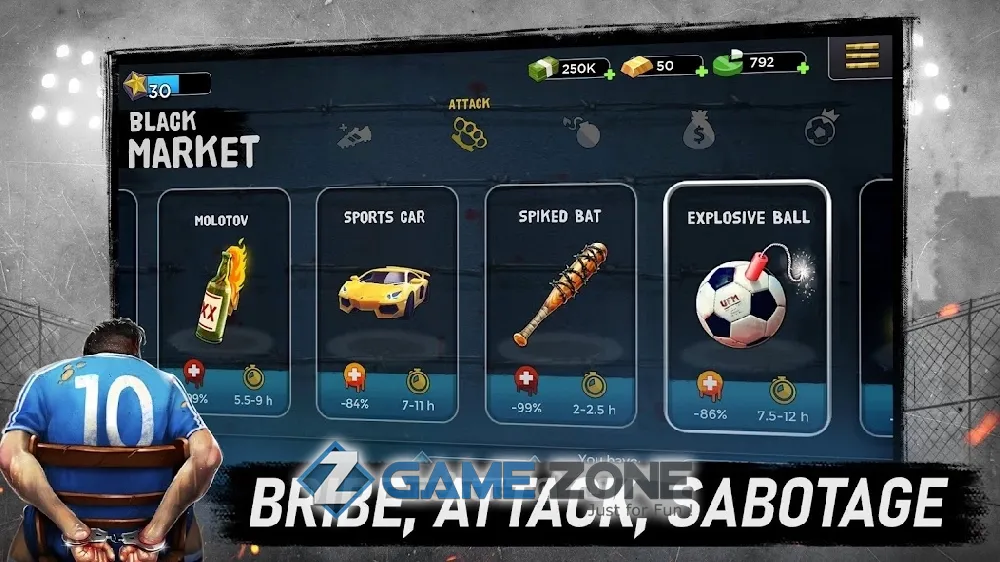 صورة من لعبة Underworld Football Manager 18
