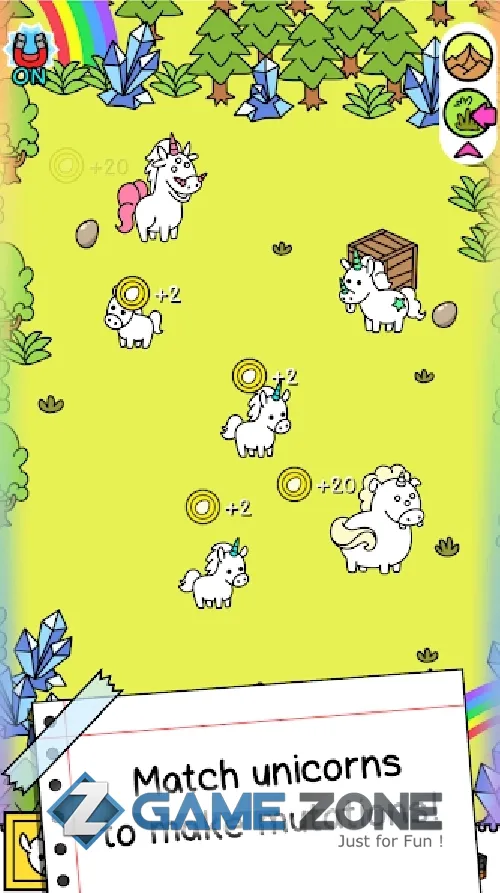 صورة من لعبة Unicorn Evolution