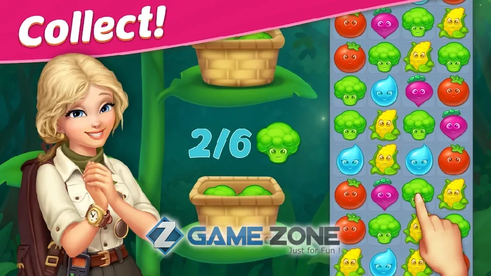 صورة من لعبة Jungle Mix Match Three New Jewel in Match3 Games [Free Shopping]