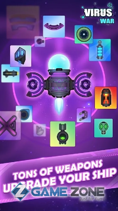 صورة من لعبة Virus War - космическая игра-стрелялка