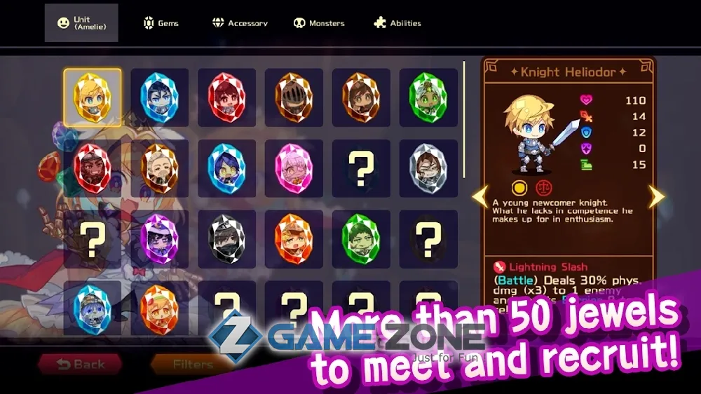 صورة من لعبة Vivid Knight