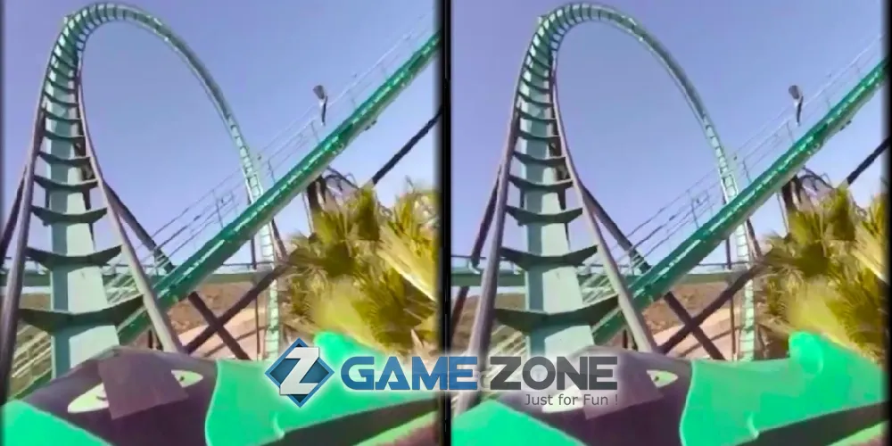 صورة من لعبة VR Thrills: Roller Coaster 360 (Cardboard Game)