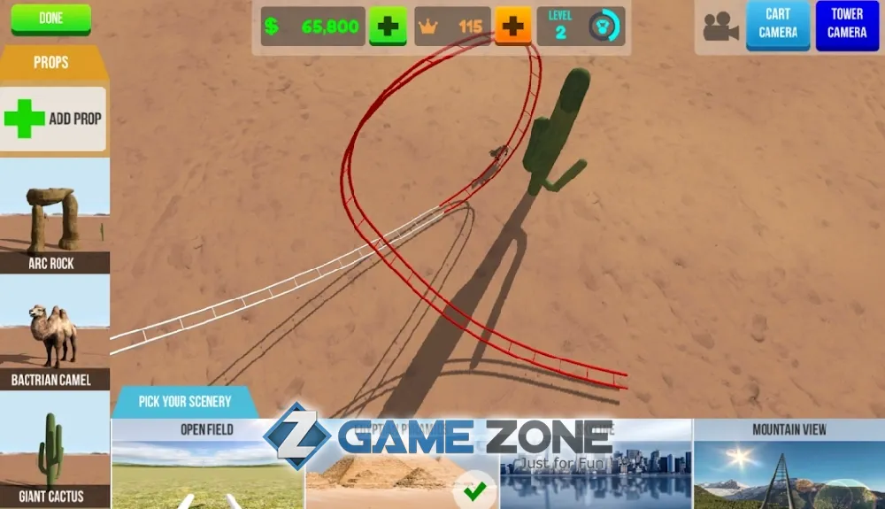 صورة من لعبة VR Thrills: Roller Coaster 360 (Cardboard Game)