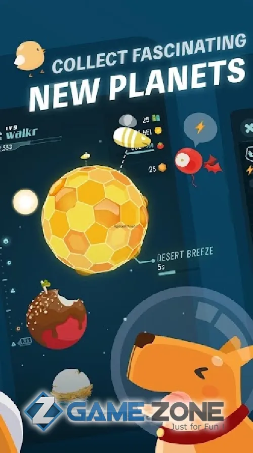 صورة من لعبة Walkr: Fitness Space Adventure