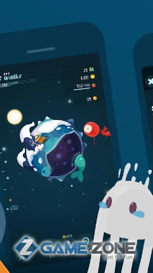 صورة من لعبة Walkr: Fitness Space Adventure