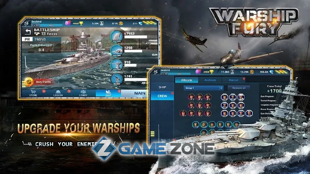 صورة من لعبة Warship Fury