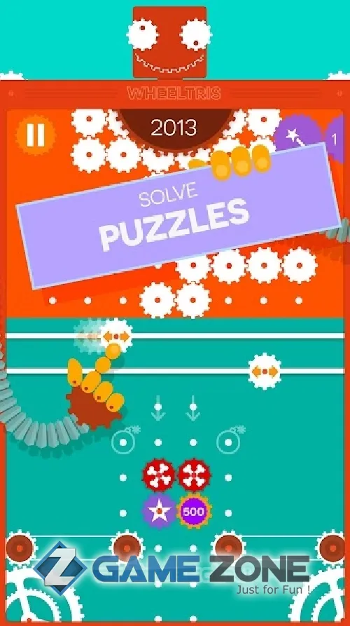 صورة من لعبة Wheeltris