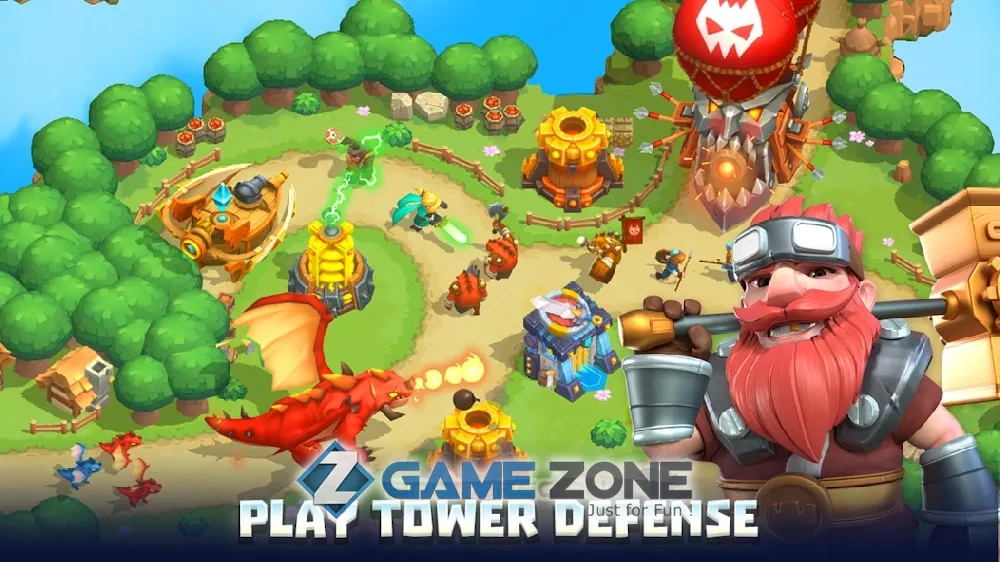 صورة من لعبة Wild Sky TD: Tower Defense in Fantasy Kingdom