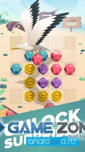 صورة من لعبة WindPi Gems Puzzle