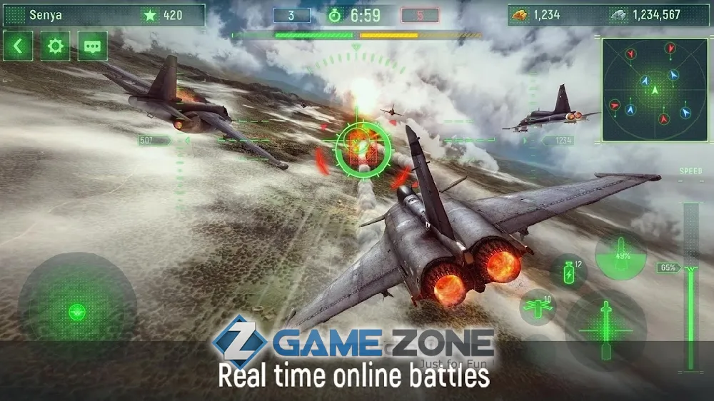 صورة من لعبة Wings of War: Modern Warplanes