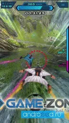 صورة من لعبة Wingsuit Flying [Много денег]