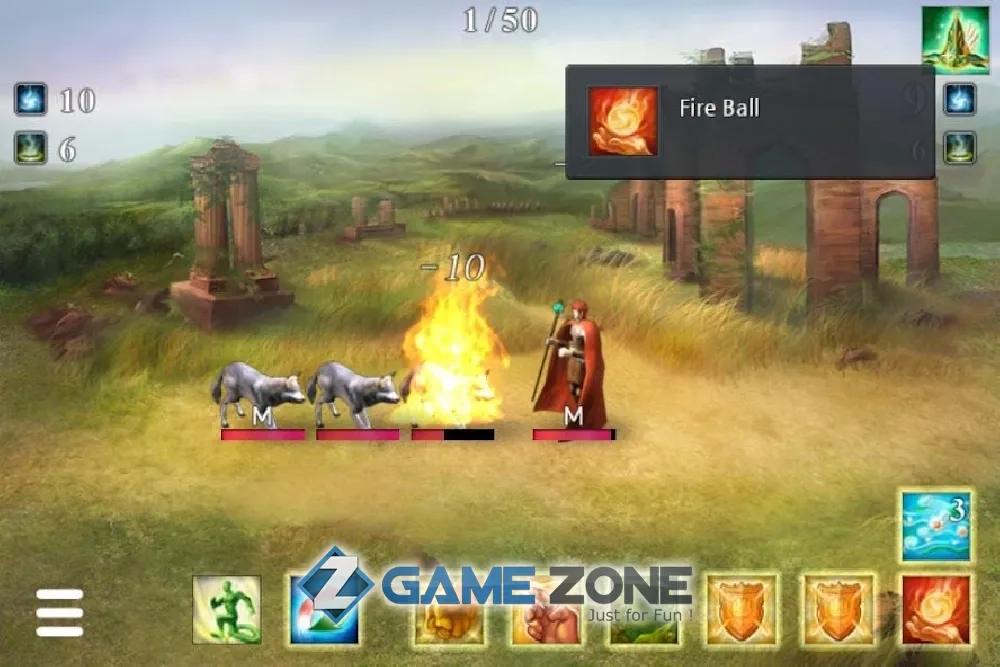 صورة من لعبة Wizard King