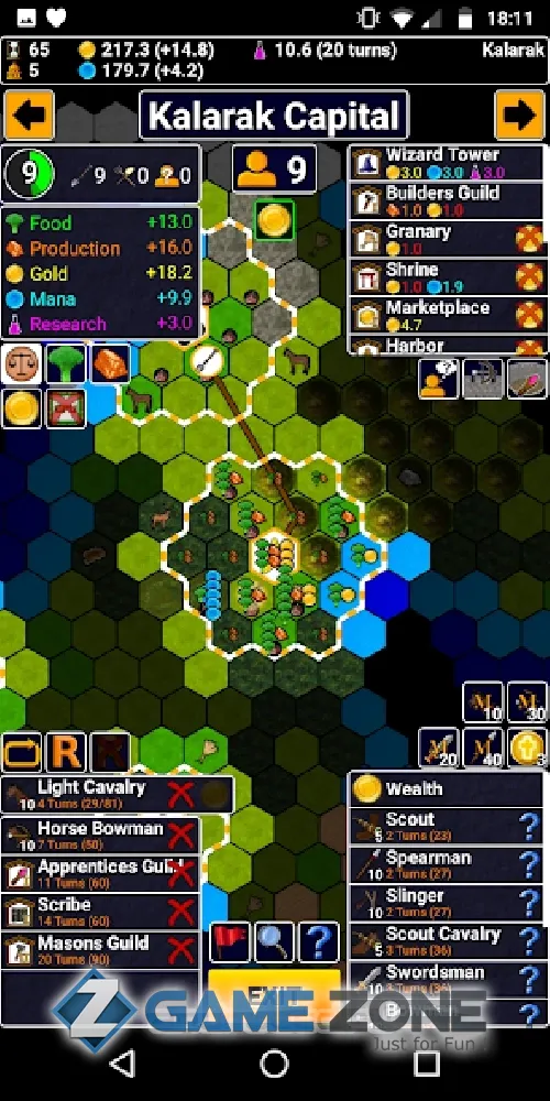 صورة من لعبة Wizard Warfare
