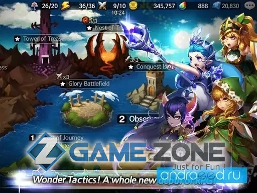 صورة من لعبة Wonder Tactics