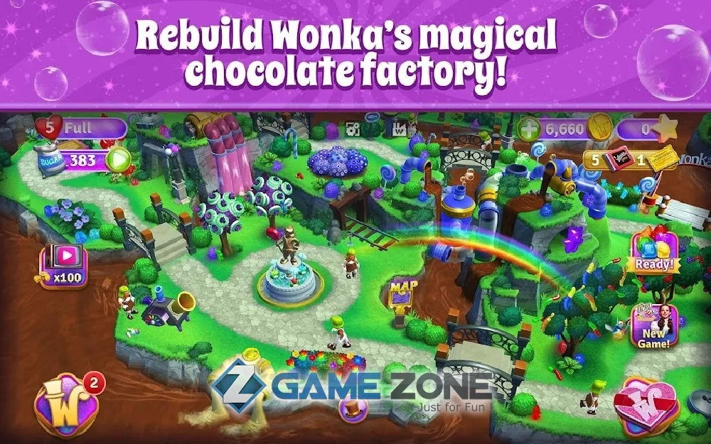 صورة من لعبة Wonka's World of Candy – Match 3 [Много жизней]