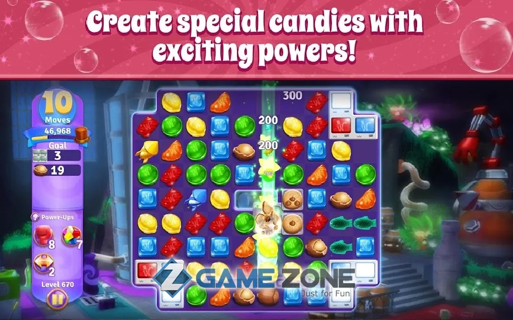 صورة من لعبة Wonka's World of Candy – Match 3 [Много жизней]